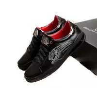 philipp plein leather low trainers sport tiger black